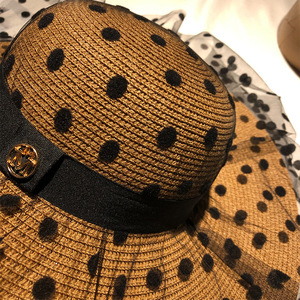 Wholesale <strong>Japan</strong> Korean Big Breathable Beach <strong>Straw</strong> <strong>Hats</strong> Summer Women Panama Ladies Wide Brim - Product Image 3