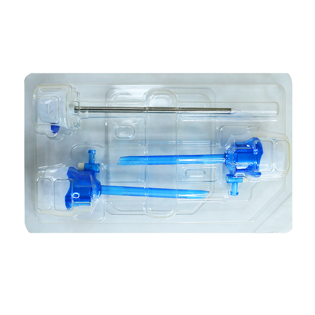 Medical Disposable Laparoscopic Shielded Blade Tip Optical Trocars 10mm Manual with NMPA CE ISO13485 Certificates