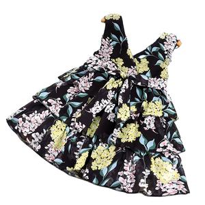 ชุดเดรสลำลองเด็กผู้หญิงลายดอกไม้สไตล์เจ้าหญิง  ชุดเดรสผ้าซาตินน่ารักสำหรับเด็กผู้หญิงจากประเทศจีน - Product Image 1