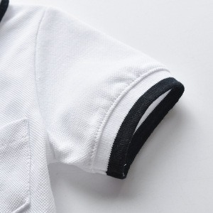 Nouvel ensemble de vêtements d'uniforme scolaire pour nouveau-nés et tout-petits : chemises et pantalons en coton blanc pour garçons (vente en gros) - Product Image 4