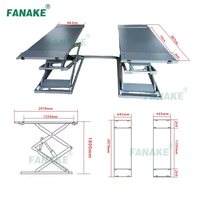 Lève-voiture hydraulique à ciseaux ultra-mince Fanake FA-3.5CB populaire, capacité 4 tonnes, 110V/220V/380V, garantie 10 ans