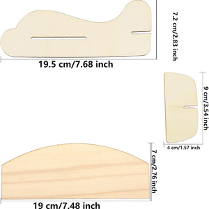 Chưa hoàn thành bằng gỗ tàu lượn máy bay DIY Craft Kit cho trẻ em giáo dục Câu Đố xây dựng trò chơi trong thiên thần phong cách - Product Image 2