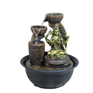 Estatua <span class=keywords><strong>de</strong></span> <span class=keywords><strong>Buda</strong></span> <span class=keywords><strong>de</strong></span> poliresina hecha a mano, precio barato, fuente Shiva - Product Image 1