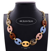 Collar de Acero Inoxidable con Diseño de Nariz de Cerdo, Acrílico, Estilo Clásico Minimalista Vintage, para Mujer
