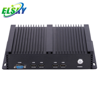 Komputer Industri Murah China 12v Embedded X86 Dengan Mini PC, HD-MI VGA 2K 1080p, 1*1000 LAN, 8*USB, Sistem Win 10