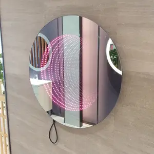 Decorazione Della Parete interna Rotonda A Forma di 3D LED Illuminato Infinity Specchio