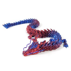 Statues de dragon chinois imprimées en 3D, fabriquées à la main, uniques, sur le thème des animaux, œufs de dragon en plastique, jouets pour enfants, cadeaux pour filles, directement de l'usine OEM - Product Image 6