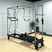 Liva Deluxe Système complet de Reformer Pilates en alliage d'aluminium, Commercial OEM, réglable, pour la stabilité du tronc et la correction de la posture en cliniques
