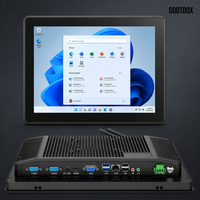 Panel PC Industrial de 12.1/13.3/15/15.6/21.5 Pulgadas, Computadora Táctil Todo en Uno Integrada sin Ventilador con Puertos HDMI, VGA y LAN