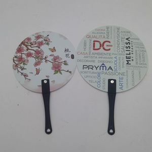Abanicos Sublimables en Blanco, Impresión a Doble Cara, Abanico de Plástico Publicitario con Forma de Corazón, Abanico de Mano de Plástico Personalizado - Product Image 2