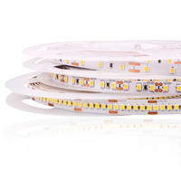 Bande LED SMD 2835 à bas prix, bande lumineuse blanche, bande LED flexible, éclairage décoratif pour la pièce, câble ignifuge homologué ETL