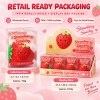 Jouet Squishy en forme de fraise à construire, en TPR, sensoriel, anti-stress WEINO RS1114 Vente en gros OEM ODM