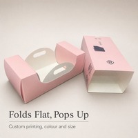 Scatola Regalo Pieghevole in Carta con Logo Personalizzato e Manico Fustellato, Confezione Regalo Stampata OEM all'Ingrosso, Dimensioni e Colori Personalizzabili per Marchi
