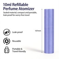 Atomiseur de parfum de luxe rechargeable de 10 ml, flacon pulvérisateur portable rotatif sans bouchon, flacon de parfum, cadeau