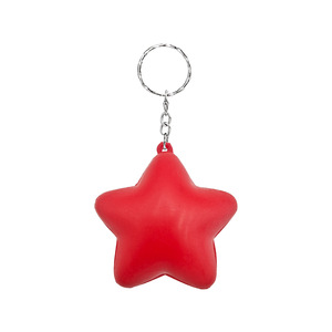 Porte-clés anti-stress en mousse PU en forme de pentagramme, jouet de décompression, pendentif étoile avec impression de motif logo - Product Image 6