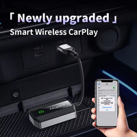 Adaptateur CarPlay sans fil pour Apple iPhone 2025 Dongle Control Plug Connection pour convertir l'adaptateur de voiture filaire en adaptateur de voiture sans fil