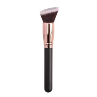 Pinceau professionnel Gambur pour le visage, poudre de contour, maquillage, poignée en bois confortable, poils synthétiques, pinceau pour fond de teint
