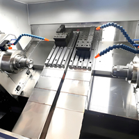 Torno CNC de Doble Husillo y Doble Torreta WY100 Económico con Eje X para Aplicaciones de Ingeniería General