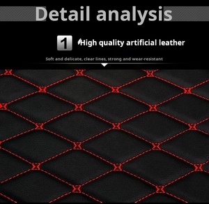 Tapis de Sol de Voiture de Luxe Personnalisables en Cuir Épais, Antidérapants et Résistants à l'Usure - Product Image 2