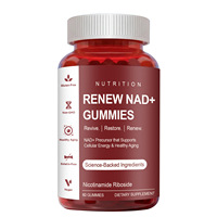 Fabricant de compléments nutritionnels à marque privée : Gommes personnalisables de vitamine C (60 unités) et de NAD+ pour le soutien énergétique