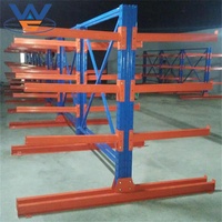 Solution résistante industrielle d'étagère en métal pour le support en porte-à-faux de longs profils en aluminium