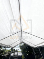 Petit abri de voiture pliant portable et robuste pour l'extérieur, tente d'atelier de garage de voiture pliable en PE pour l'atelier de voiture résistant au stationnement