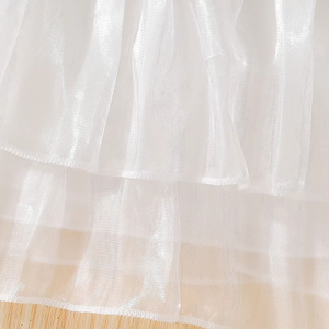 ชุดเดรสเด็กผู้หญิงสำหรับฤดูร้อน ผ้าลูกไม้ระบายอากาศดี ทรงเอไลน์ ความยาวปานกลาง น่ารักหวานแหวว เหมาะสำหรับงานปาร์ตี้ สไตล์เจ้าหญิง - Product Image 6