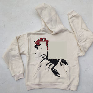 Gilet Imbottito in Velluto Originale da 400G per il Commercio Estero, Felpa con Cappuccio Lunga e Larga con Stampa Digitale a Ragnatela per l'Inverno - Product Image 5