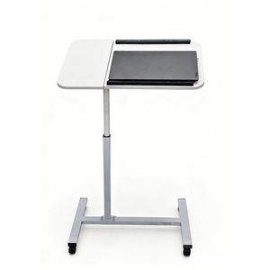 Table pliable pivotante pour ordinateur portable, réglable en hauteur, <span class=keywords><strong>bureau</strong></span> portable avec roulettes pour canapé, dortoir, salon - Product Image 6