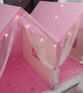 Children Boys Girls Indoor Outdoor Beige Cotton Soft <b>Toys</b> Tent Window Playhouse Princess <b>Castle</b> Kids Teepee 2-4 Years 125cm - Product Image 5