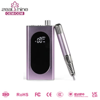 Machine à ongles sans fil Zeal Shine 40000RPM, lime à ongles électrique professionnelle avec station de charge, kit complet
