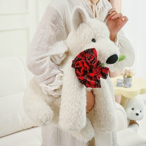 Benutzer definierte Tiers pielzeug Kawaii Schöne Geständnis Welpe mit Red Rose Plüsch Benutzer definierte Puppe für Freundin Valentinstag Perfekte Geschenke - Product Image 2