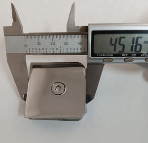 Conector de <span class=keywords><strong>ducha</strong></span> de esquina redonda económico C010P <span class=keywords><strong>Acero</strong></span> <span class=keywords><strong>inoxidable</strong></span> 0 grados soporte de pared a vidrio de un solo orificio - Product Image 2