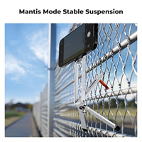 K&F Concept MS-47 Trépied magnétique pour téléphone, support magnétique puissant 23N, mini trépied en alliage d'aluminium, bâton de selfie de poche, support de téléphone