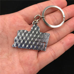 Porte-clés artisanal en alliage <span class=keywords><strong>de</strong></span> zinc imprimé UV, motif Tour Eiffel et Statue <span class=keywords><strong>de</strong></span> la Liberté, idéal pour le bureau - Product Image 4
