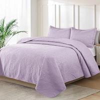 Couvre-lit matelassé en microfibre Couvre-lits Taille Queen Couvre-lit de printemps