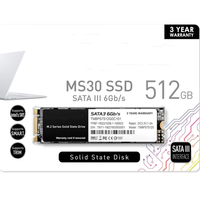 Disque SSD haute vitesse 2280 512 go SSD série M.2 pour ordinateur portable de bureau interne M.2 SATA III SSD 6 GB/S disque dur nouveau