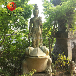 Piedra blanca Natural de estilo japonés tallada grande Kuan Yin Guan Yin <span class=keywords><strong>Kannon</strong></span> la diosa de la Misericordia Kwan Yin estatuas de escultura de Buda - Product Image 2