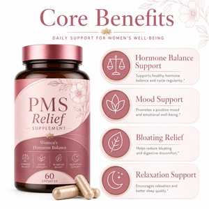 Complément Naturel de Soutien Hormonal PMS pour Femmes : Vitamine B6, Gousses de Gattilier, Dong Quai – 60 Gélules pour l'Humeur, les Ballonnements et le Système Immunitaire - Product Image 3