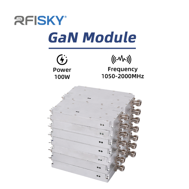 100W 1050MHz-2000MHz GaN Module with Isolator 1050MHz-2000MHz Power Amplifier Module