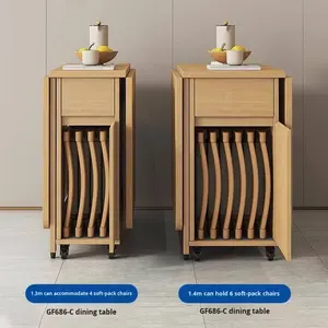 <span class=keywords><strong>Table</strong></span> à manger pliante <span class=keywords><strong>en</strong></span> bois massif pour petit appartement, forme rectangulaire, design <span class=keywords><strong>de</strong></span> la dynastie Song, meubles <span class=keywords><strong>de</strong></span> salle à manger - Product Image 5