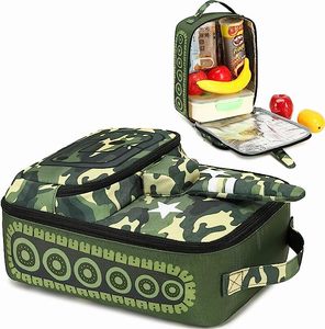 Boîte à <span class=keywords><strong>lunch</strong></span> isolée pour enfants, garçons et filles, sacs à <span class=keywords><strong>lunch</strong></span> scolaires, glacière réutilisable, sac isotherme pour repas de pique-nique (bus scolaire jaune) - Product Image 6