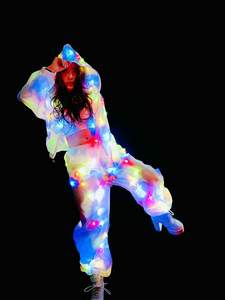 Costume de chanteur pour boîte de nuit lumineuse à LED, vêtement coloré et lumineux, de Performance de scène, - Product Image 4