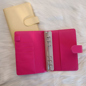 Đầy màu sắc 6 Vòng tổ chức PU da tiết kiệm hệ thống A6 Ngân Sách chất kết dính tiền mặt nhồi ngân sách kế hoạch máy tính xách tay Ví Ngân Sách chất kết dính - Product Image 6