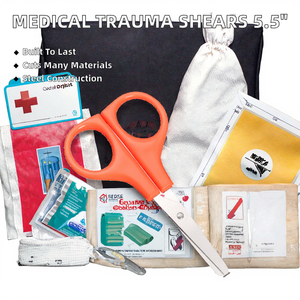 산업용 등급 5.5인치 10*5.3cm 스테인리스 스틸 의료용 가위 매끄러운 가장자리 외상 간호 수술용 날카로운 끝 - Product Image 2