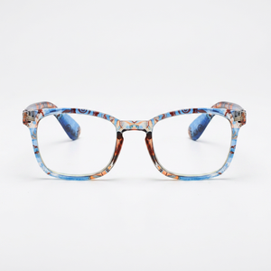 Lunettes de lecture colorées et tendance pour femmes, protection anti-lumière bleue, logo personnalisé, vente en gros - Product Image 1