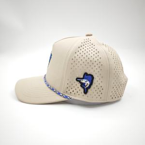 Casquette de golf unisexe personnalisée de haute qualité à 5 panneaux, visière incurvée, structurée, avec logo brodé 3D, fermeture snapback, motif léopard, style sportif, vente en gros - Product Image 4