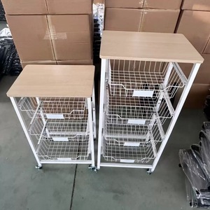 Carrello portaoggetti da <span class=keywords><strong>cucina</strong></span> <span class=keywords><strong>con</strong></span> ruote, in metallo, mobile, per organizzazione e stoccaggio in <span class=keywords><strong>cucina</strong></span> - Product Image 3