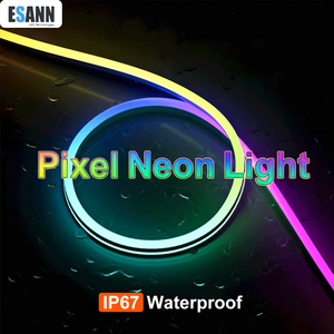 Bande lumineuse néon intelligente adressable ESANN, télécommande musicale, 6*12 8*16mm 12v 24v IP67, kits de néons flexibles RGBIC DIY - Product Image 1