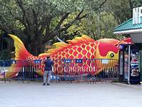 2025 lanterne en soie de festival en plein air pour le nouvel an chinois animal koi poisson lanternes chinoises décoratives